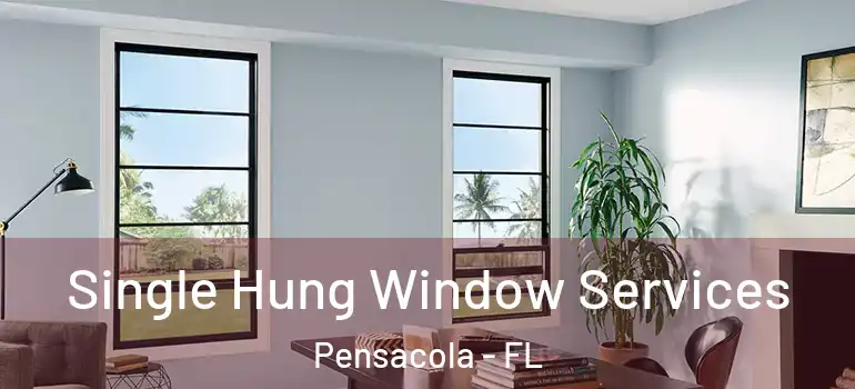 Single Hung Window Services Pensacola - FL